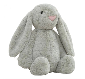 Gray Plush Easter Bunny