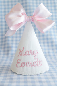 Scalloped Mini Party Hat w/ Bow