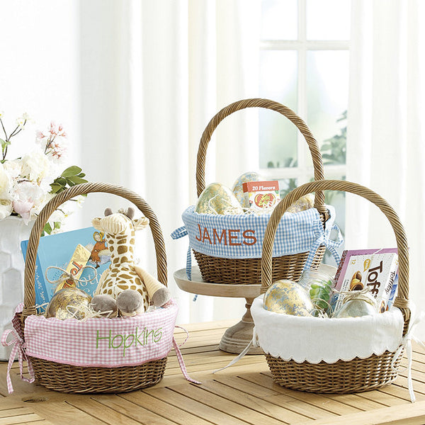 Wicker Basket with Liner