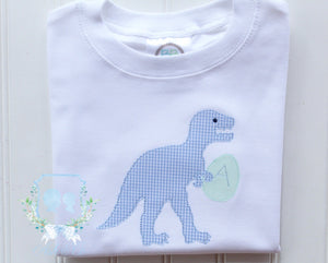 Dino w/ Easter Eggs Applique